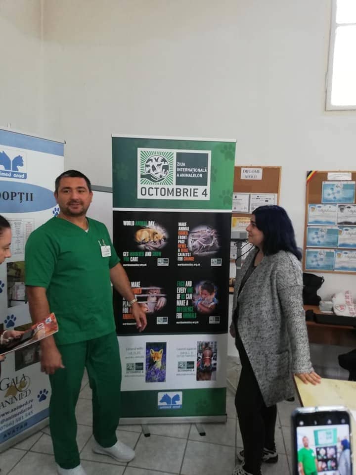 Claudiu Iosim, a veterinarian and our World Animal Day ambassador.